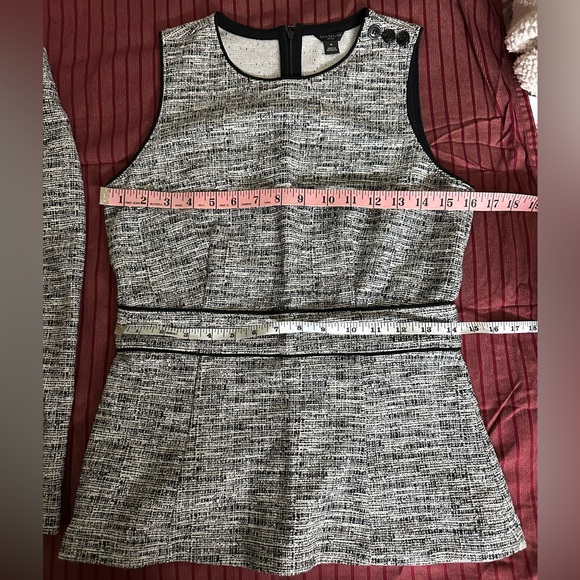 Ann Taylor Dresses & Skirts - Ann Taylor Monochrome Textured Top and skirt set
